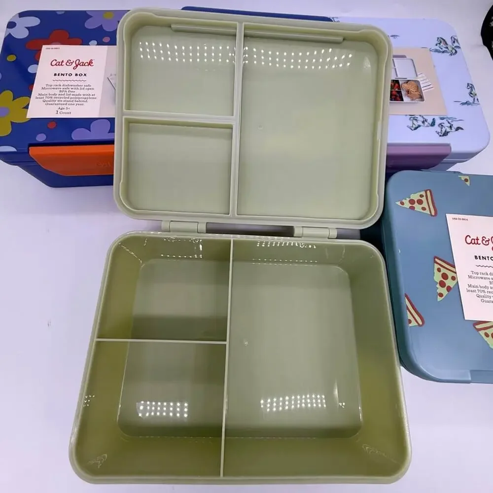 NEW Cat & Jack Kids Bento Lunch Box Compartment Container